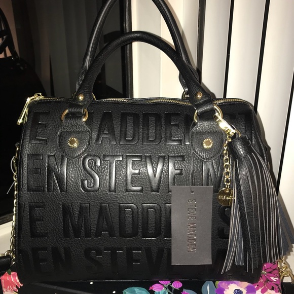 Steve Madden Speedy Logo Satchel - Picture 3 of 8